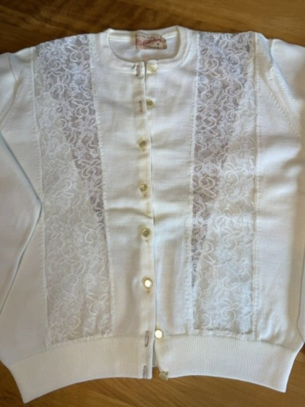 Vintage Lace Cardigan 1950's Canterbury Small